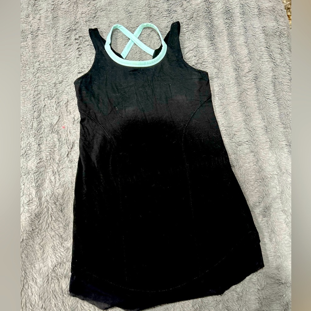 Ivivva Tank -Black and Aqua